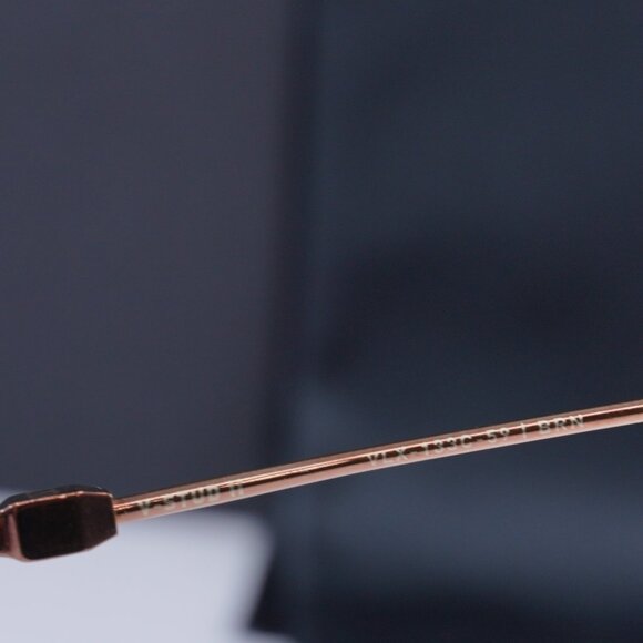 Valentino V-STUD-II VLX-133C Aviator Eyeglasses 59mm - Rose Gold - Picture 6 of 10